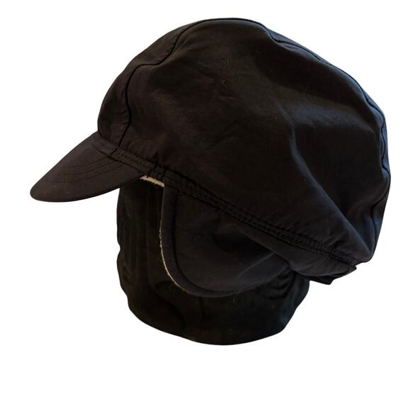 LL Bean Goretex Trapper Hat Med Softshell Fleece Lined Short Brim Ear Flaps USA - Picture 1 of 10